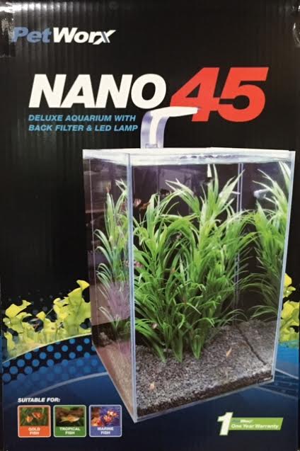 PET WORX NANO 45 AQUARIUM 40LT Family Pet and Aquarium Geelong